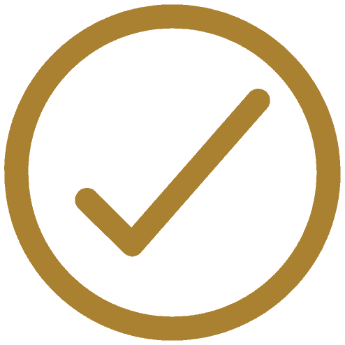 bronze tick circle